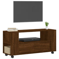 Mobile TV Rovere Marrone 102x34,5x43 cm in Legno Multistratocod mxl 82173