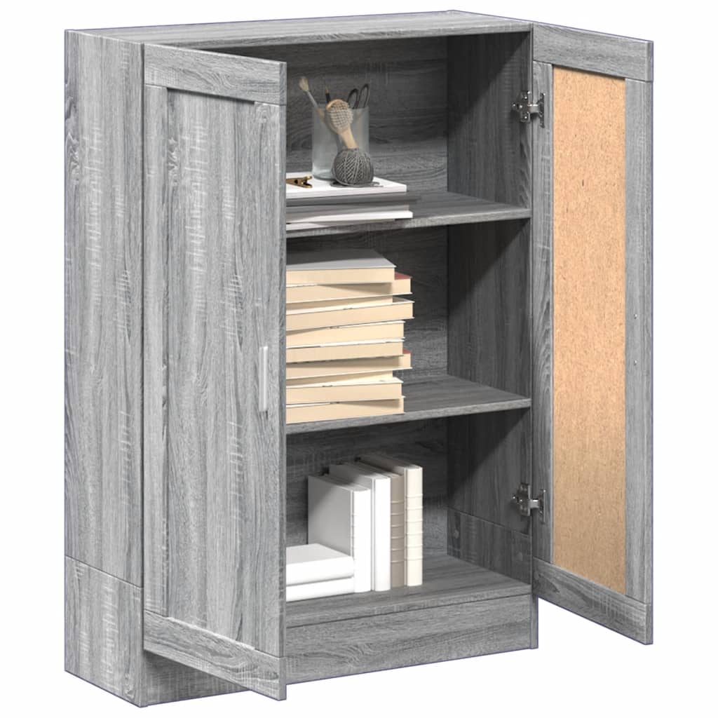 Libreria Grigio Sonoma 82,5x30,5x115 cm in Legno Multistrato 833787