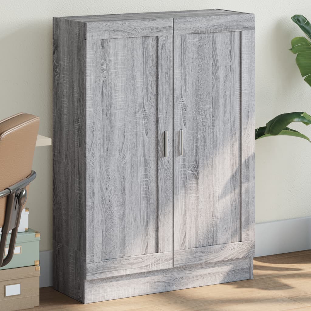 Libreria Grigio Sonoma 82,5x30,5x115 cm in Legno Multistrato 833787