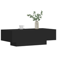 Tavolino da Salotto Nero 100x49,5x31 cm in Legno Multistrato 833890