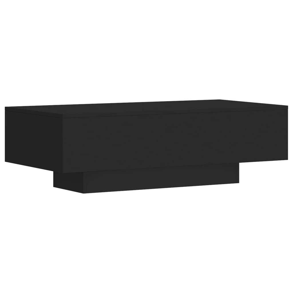 Tavolino da Salotto Nero 100x49,5x31 cm in Legno Multistrato 833890