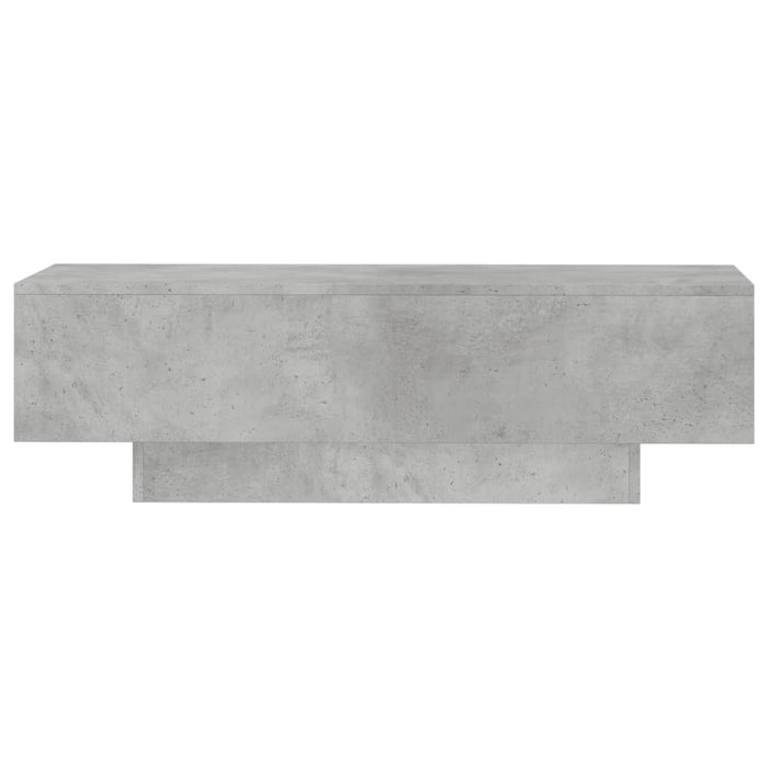 Tavolino Salotto Grigio Cemento 100x49,5x31cm Legno Multistrato 833891