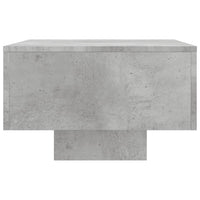 Tavolino Salotto Grigio Cemento 100x49,5x31cm Legno Multistrato 833891