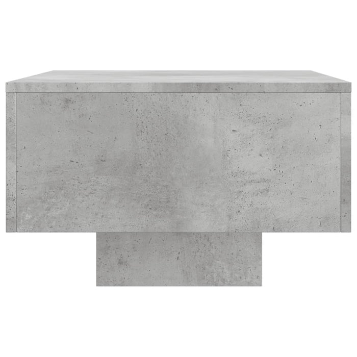 Tavolino Salotto Grigio Cemento 100x49,5x31cm Legno Multistrato 833891