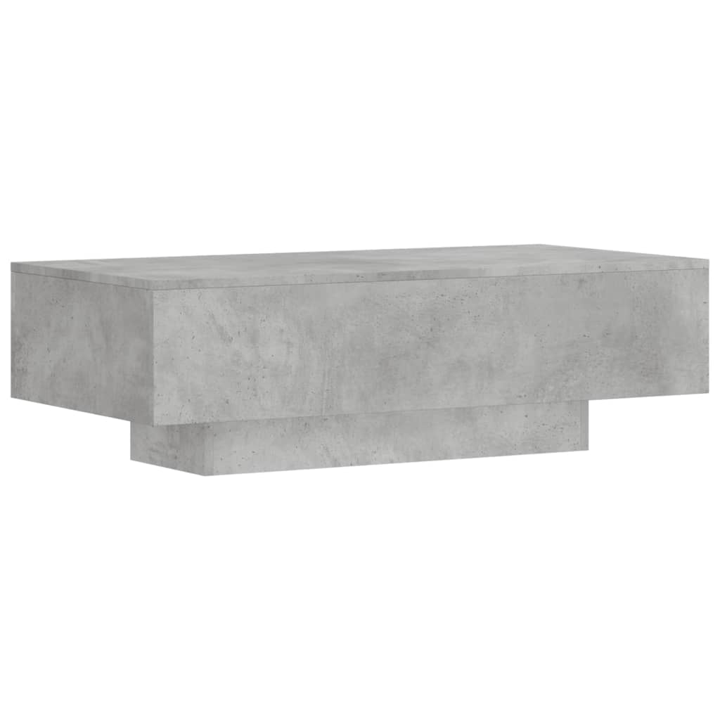 Tavolino Salotto Grigio Cemento 100x49,5x31cm Legno Multistrato 833891