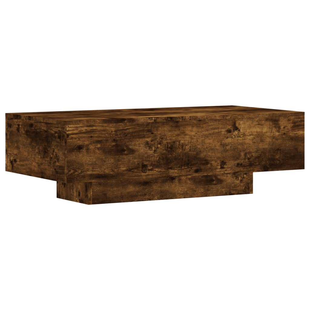 Tavolino da Salotto Rovere Fumo 100x49,5x31cm Legno Multistrato 833893