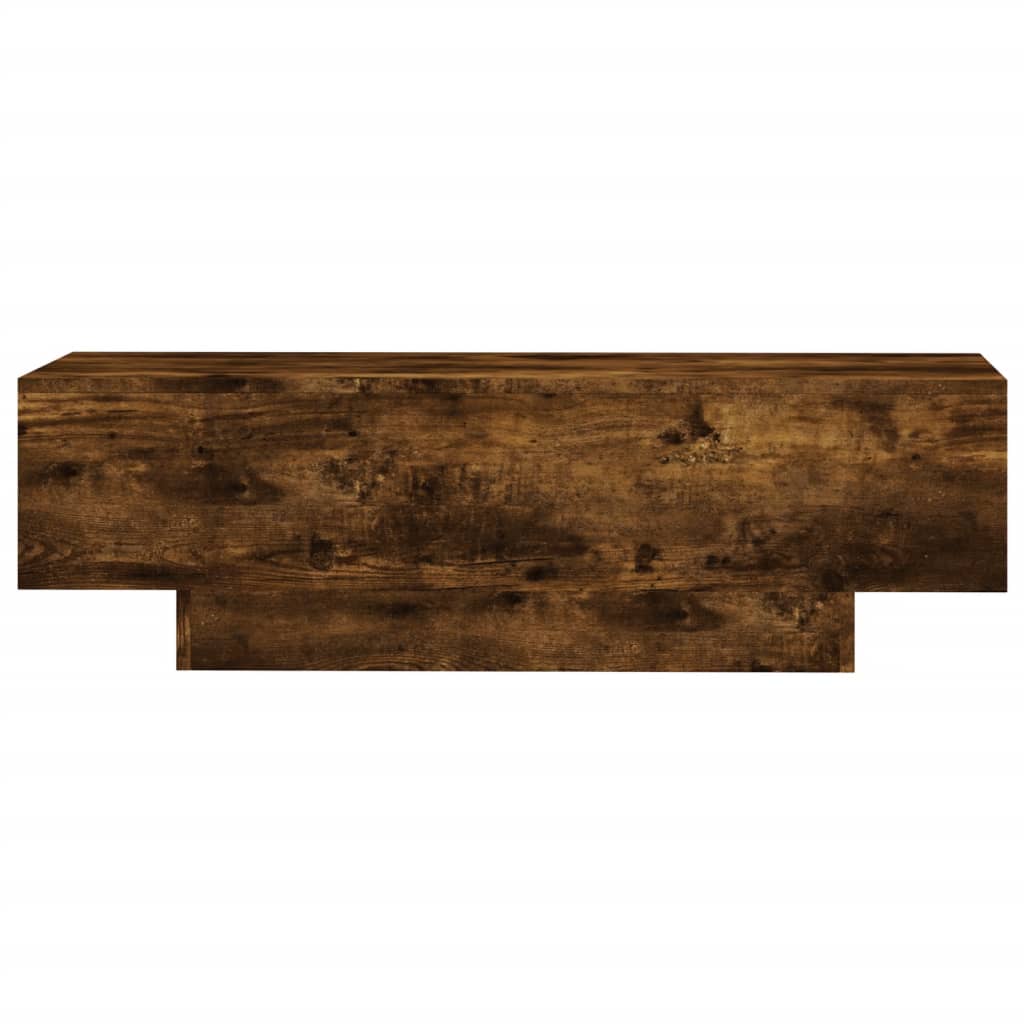 Tavolino da Salotto Rovere Fumo 100x49,5x31cm Legno Multistrato 833893