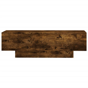 Tavolino da Salotto Rovere Fumo 100x49,5x31cm Legno Multistrato 833893