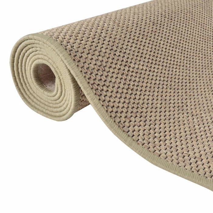 Tappeto Corsia Aspetto Sisal Sabbia 50x200 cm 355786