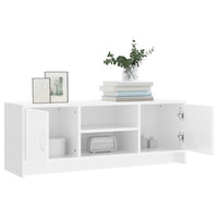 Mobile Porta TV Bianco Lucido 102x30x37,5 cm Legno Multistrato 823255