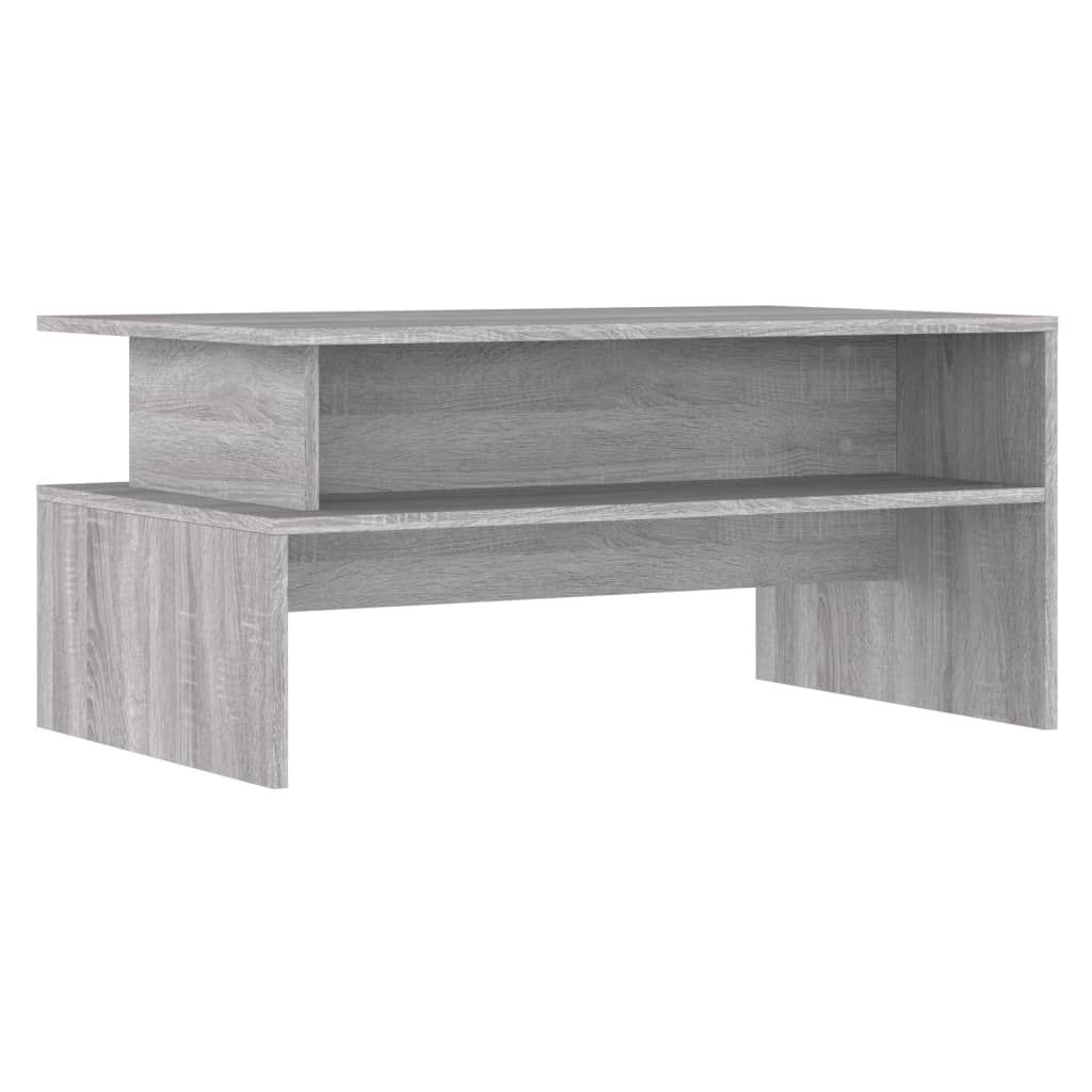 Tavolino Salotto Grigio Sonoma 90x55x42,5 cm Legno Multistrato 834284