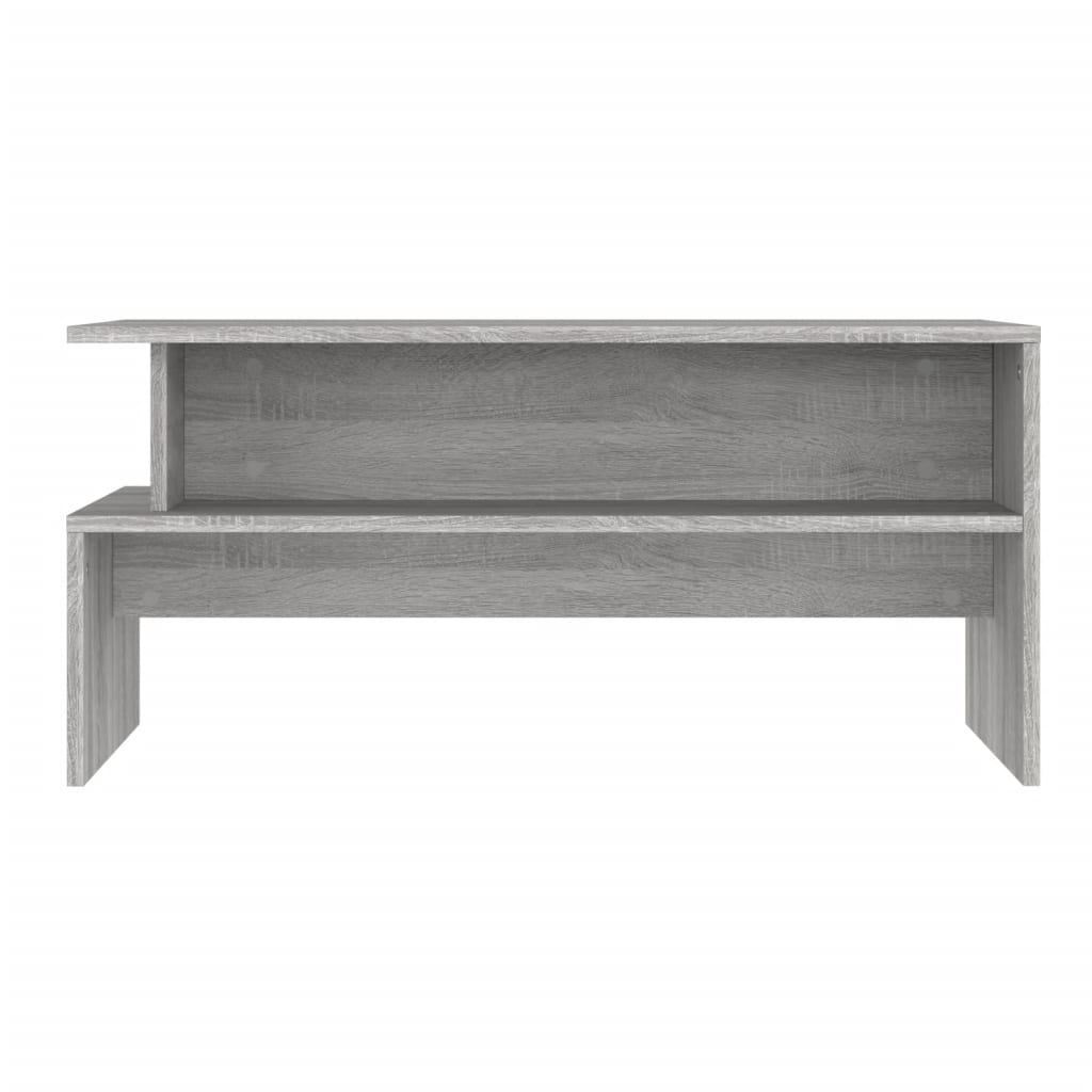 Tavolino Salotto Grigio Sonoma 90x55x42,5 cm Legno Multistrato 834284