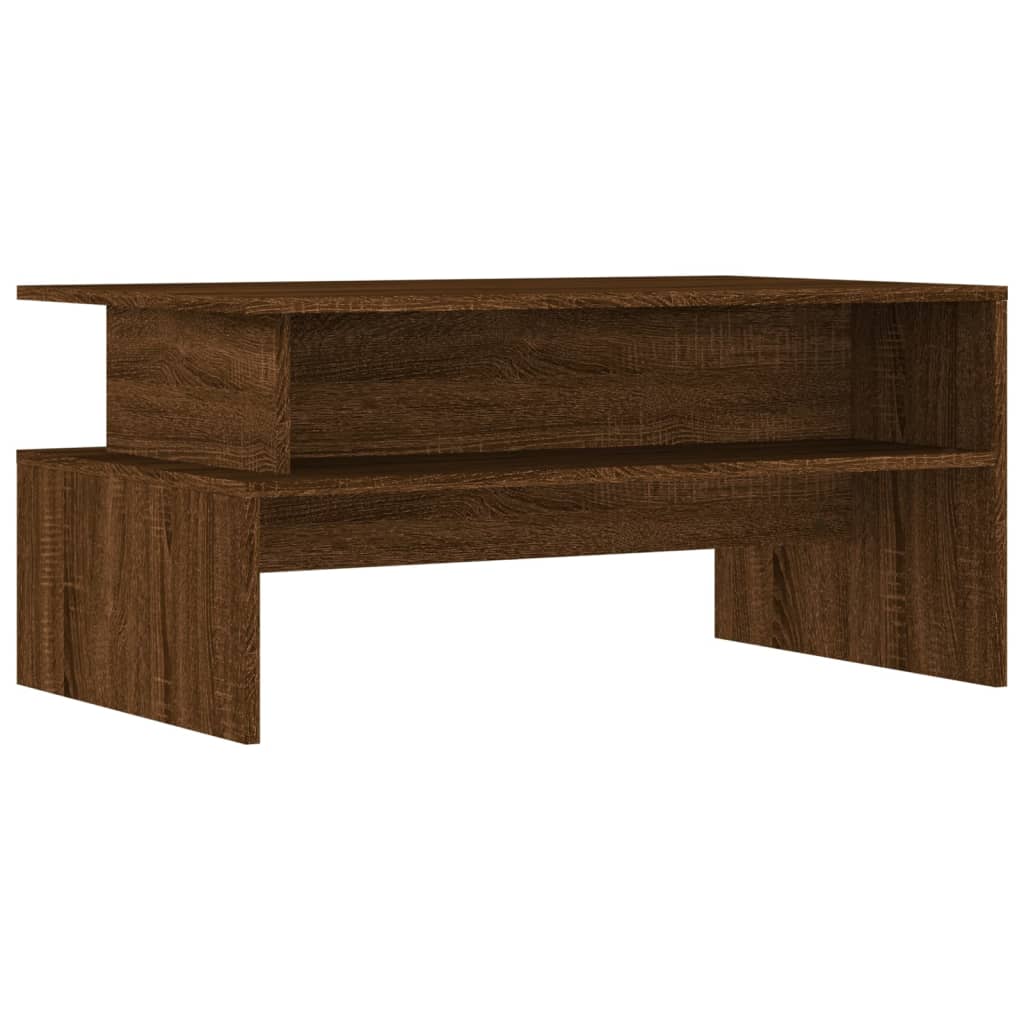 Tavolino Salotto Rovere Marrone 90x55x42,5 cm Legno Multistratocod mxl 130036