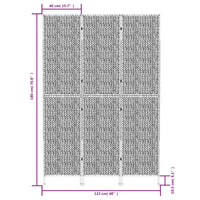 Divisorio per Ambienti 3 Pannelli 122x180 cm Giacinto d'Acqua 355191