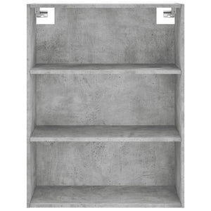 Credenza Grigio Cemento 69,5x34x180 cm in Legno Multistrato 3189225