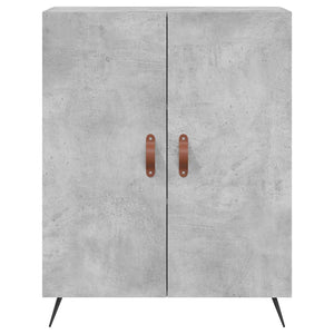 Credenza Grigio Cemento 69,5x34x180 cm in Legno Multistrato 3189225