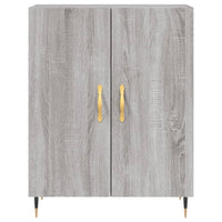 Credenza Grigio Sonoma 69,5x34x180 cm in Legno Multistrato