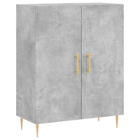 Credenza Grigio Cemento 69,5x34x180 cm in Legno Multistrato 3189241