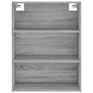 Credenza Grigio Sonoma 69,5x34x180 cm in Legno Multistrato 3189251