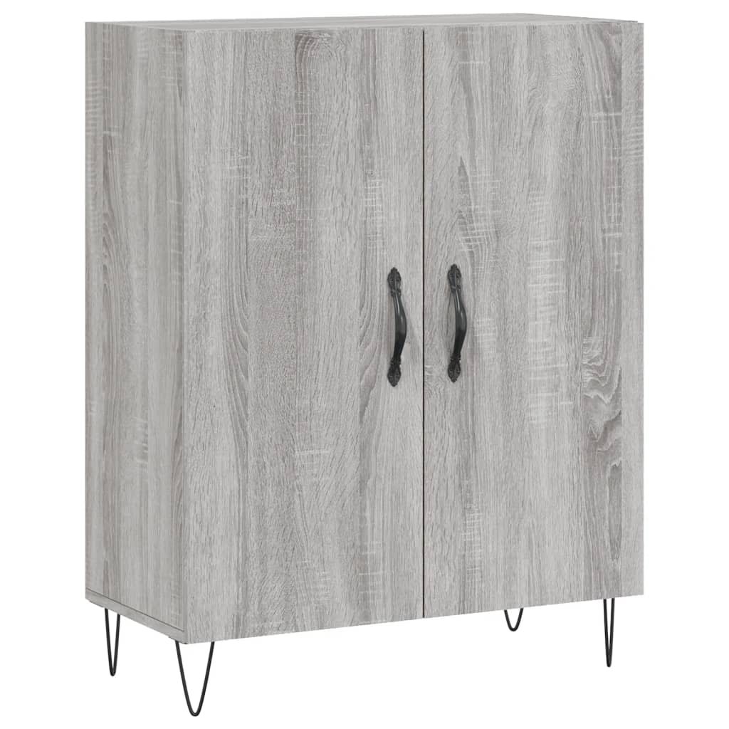 Credenza Grigio Sonoma 69,5x34x180 cm in Legno Multistrato 3189251