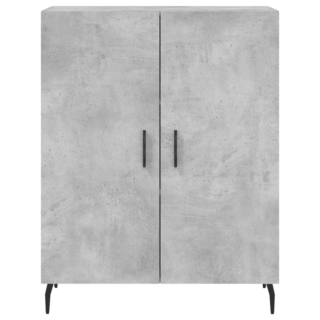 Credenza Grigio Cemento 69,5x34x180 cm in Legno Multistrato 3189273