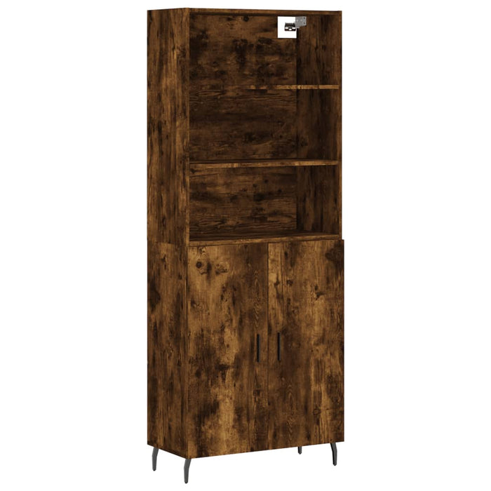 Credenza Rovere Fumo  69,5x34x180 cm in Legno Multistrato 3189274