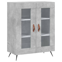 Credenza Grigio Cemento 69,5x34x180 cm in Legno Multistrato 3189289