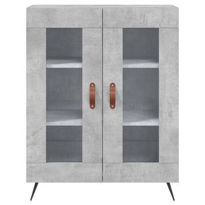 Credenza Grigio Cemento 69,5x34x180 cm in Legno Multistrato 3189289