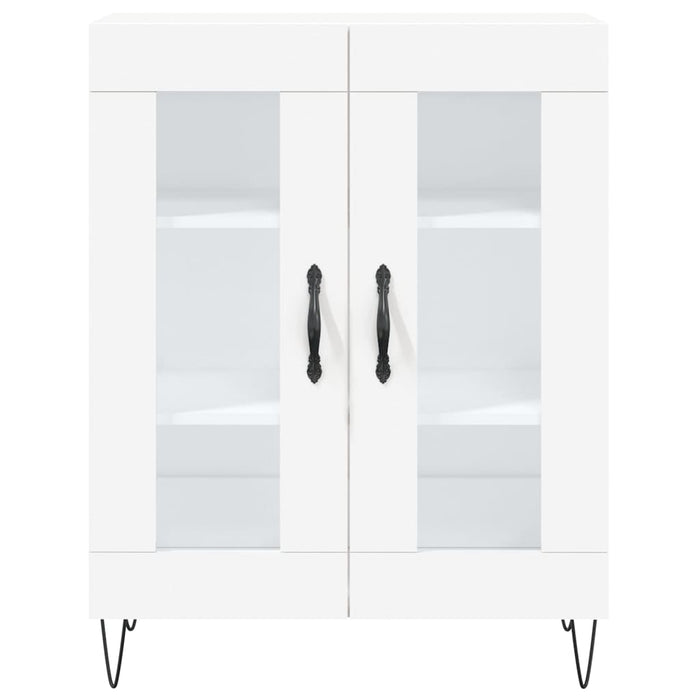 Credenza Bianca 69,5x34x180 cm in Legno Multistrato 3189309