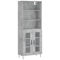 Credenza Grigio Cemento 69,5x34x180 cm in Legno Multistratocod mxl 77627