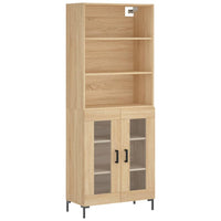 Credenza Rovere Sonoma 69,5x34x180 cm in Legno Multistrato 3189320