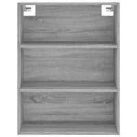 Credenza Grigio Sonoma 69,5x34x180 cm in Legno Multistrato 3189323