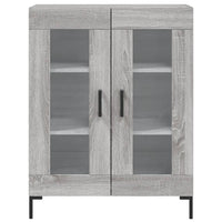 Credenza Grigio Sonoma 69,5x34x180 cm in Legno Multistrato 3189323