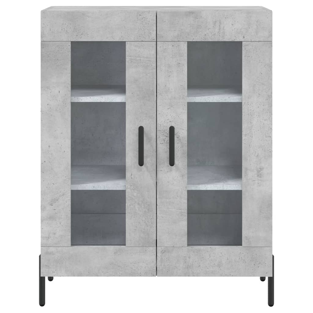 Credenza Grigio Cemento 69,5x34x180 cm in Legno Multistrato 3189329