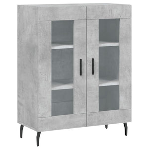 Credenza Grigio Cemento 69,5x34x180 cm in Legno Multistrato 3189337