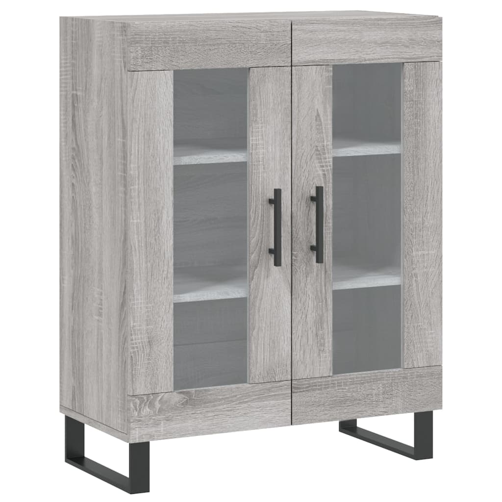 Credenza Grigio Sonoma 69,5x34x180 cm in Legno Multistrato 3189347