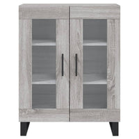 Credenza Grigio Sonoma 69,5x34x180 cm in Legno Multistrato 3189347