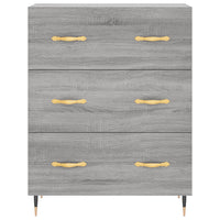 Credenza Grigio Sonoma 69,5x34x180 cm in Legno Multistrato 3189363