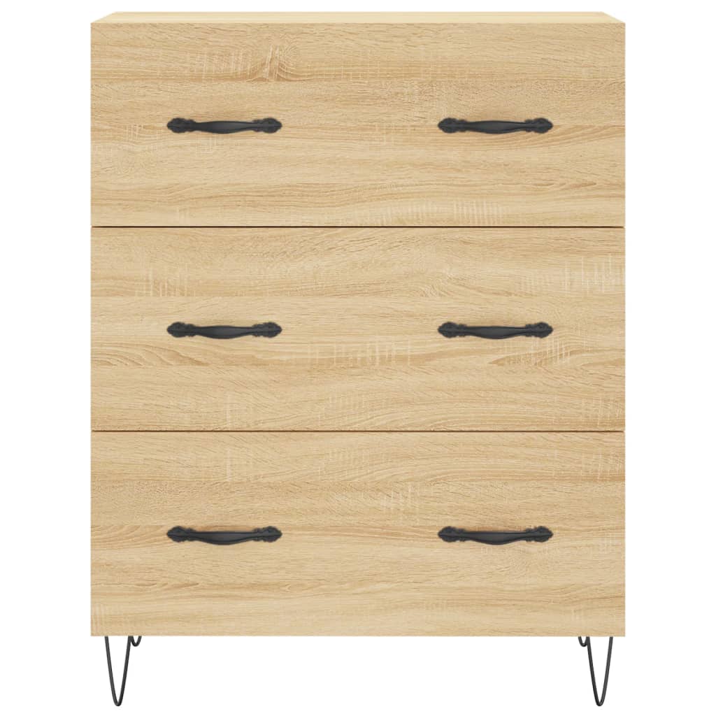 Credenza Rovere Sonoma 69,5x34x180 cm in Legno Multistrato 3189376