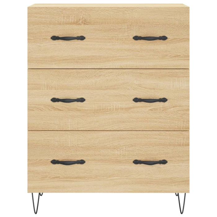 Credenza Rovere Sonoma 69,5x34x180 cm in Legno Multistrato 3189376