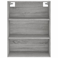 Credenza Grigio Sonoma 69,5x34x180 cm in Legno Multistrato 3189387