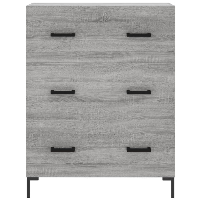 Credenza Grigio Sonoma 69,5x34x180 cm in Legno Multistrato 3189387