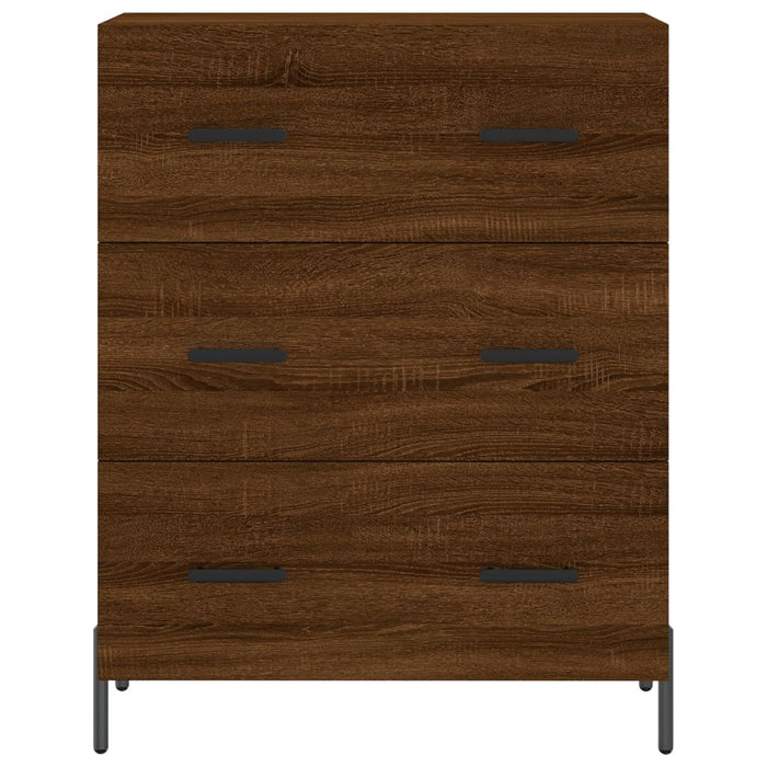 Credenza Rovere Marrone 69,5x34x180 cm in Legno Multistrato 3189396