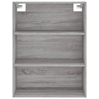 Credenza Grigio Sonoma 69,5x34x180 cm in Legno Multistrato 3189403