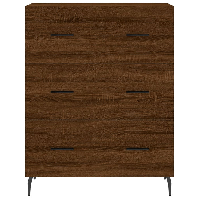 Credenza Rovere Marrone 69,5x34x180 cm in Legno Multistrato 3189404