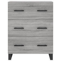 Credenza Grigio Sonoma 69,5x34x180 cm in Legno Multistrato 3189411