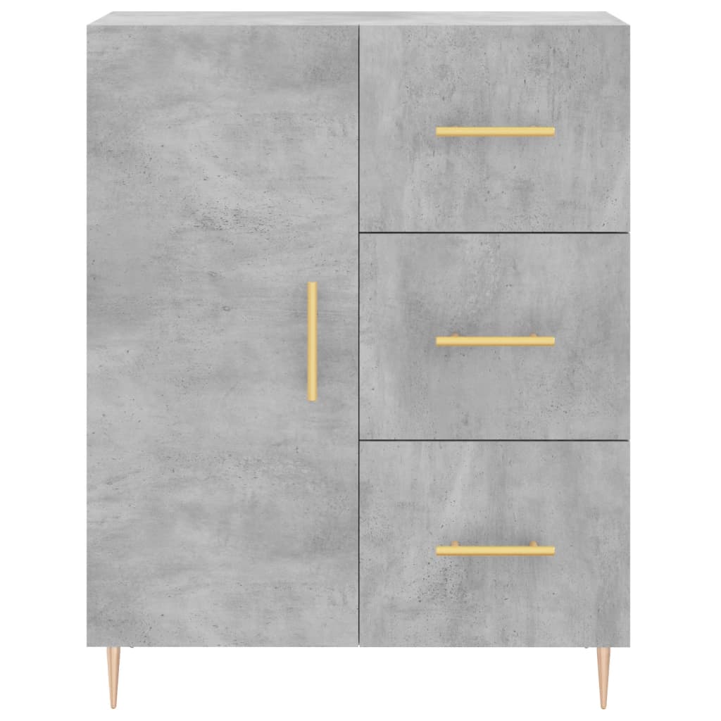 Credenza Grigio Cemento 69,5x34x180 cm in Legno Multistrato 3189433