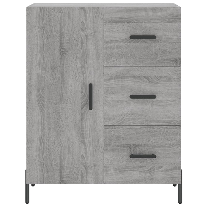 Credenza Grigio Sonoma 69,5x34x180 cm in Legno Multistrato 3189459