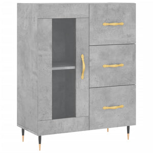 Credenza Grigio Cemento 69,5x34x180 cm in Legno Multistrato 3189489