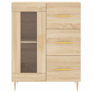 Credenza Rovere Sonoma 69,5x34x180 cm in Legno Multistrato 3189496